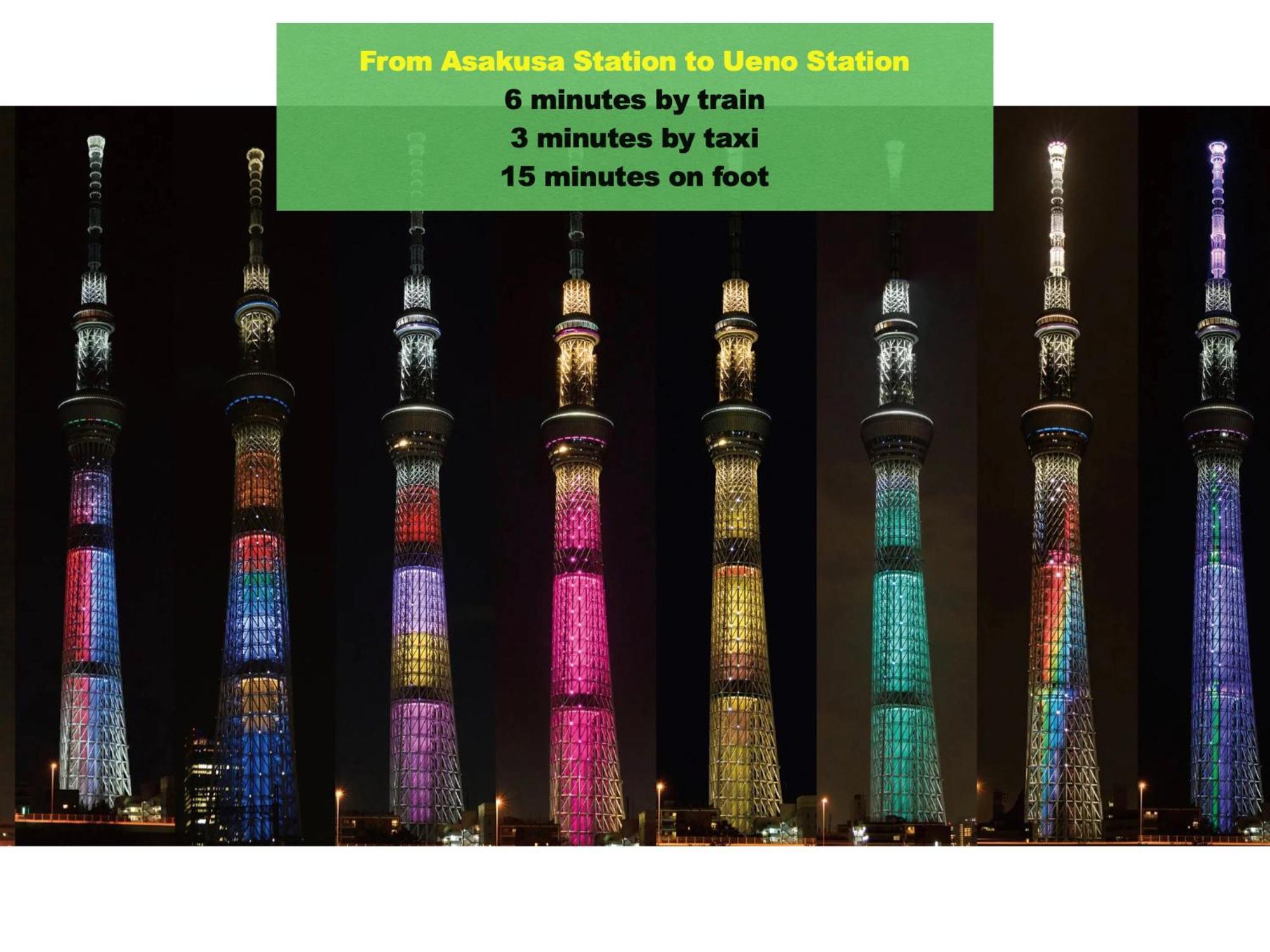 浅草寺3分 浅草駅6分 寝室+リビング2-4人 スカイツリービュー 駅近 成田空港&羽田空港直通 Lägenhet Tokyo prefektur Exteriör bild